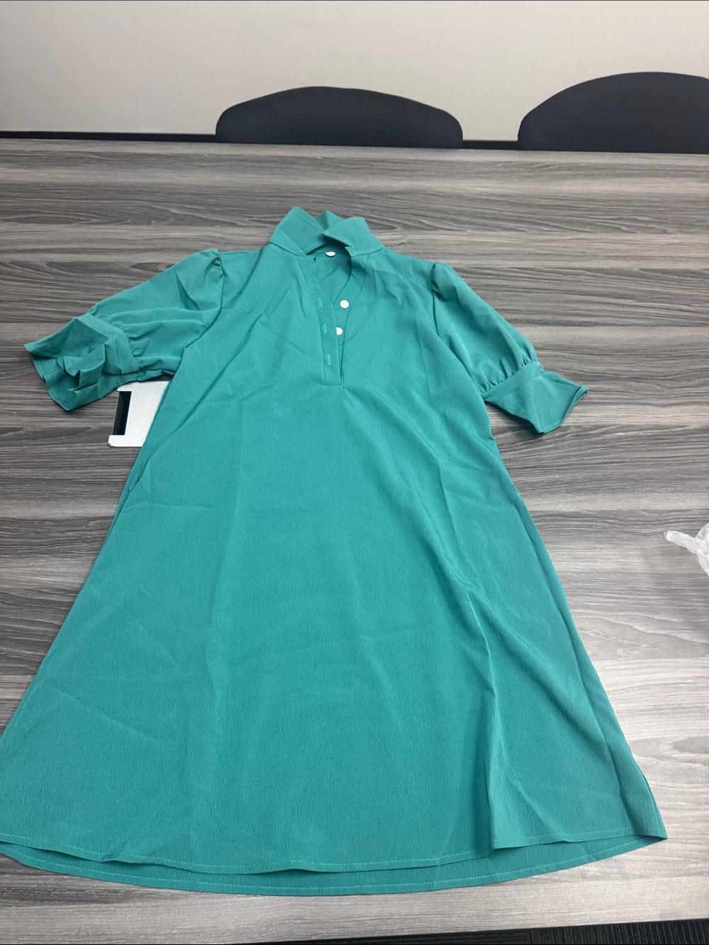 Women's Teal Midi Polo Dress
